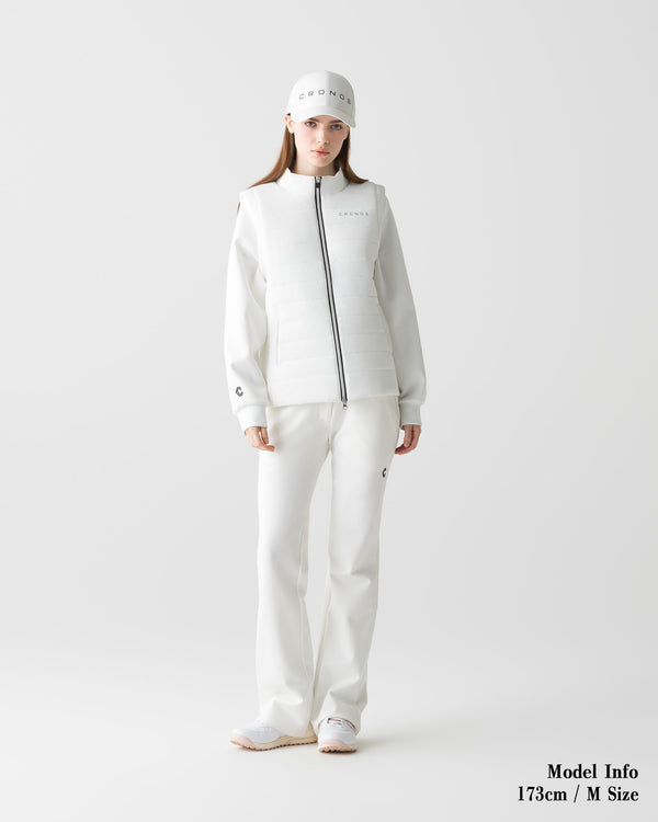 CRONOS BLACK WOMEN'S 2-WAY BLOUSON [WHITE]