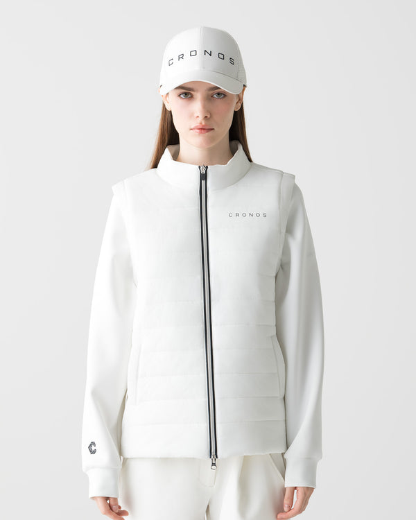 CRONOS BLACK WOMEN 2WAY BLOUSON【WHITE】