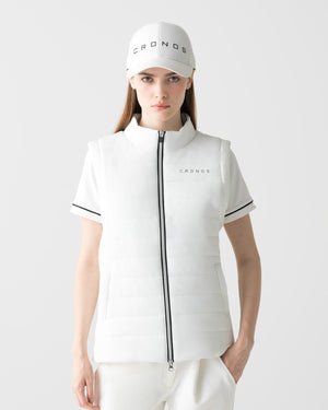 CRONOS BLACK WOMEN 2WAY BLOUSON【WHITE】