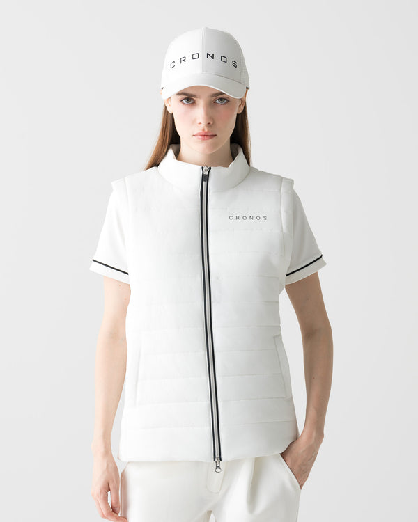 CRONOS BLACK WOMEN 2WAY BLOUSON【WHITE】