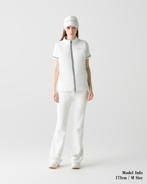 CRONOS BLACK WOMEN'S 2-WAY BLOUSON [WHITE]