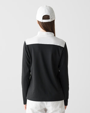 CRONOS BLACK WOMEN THERMAL MOCK NECK【BLACK】