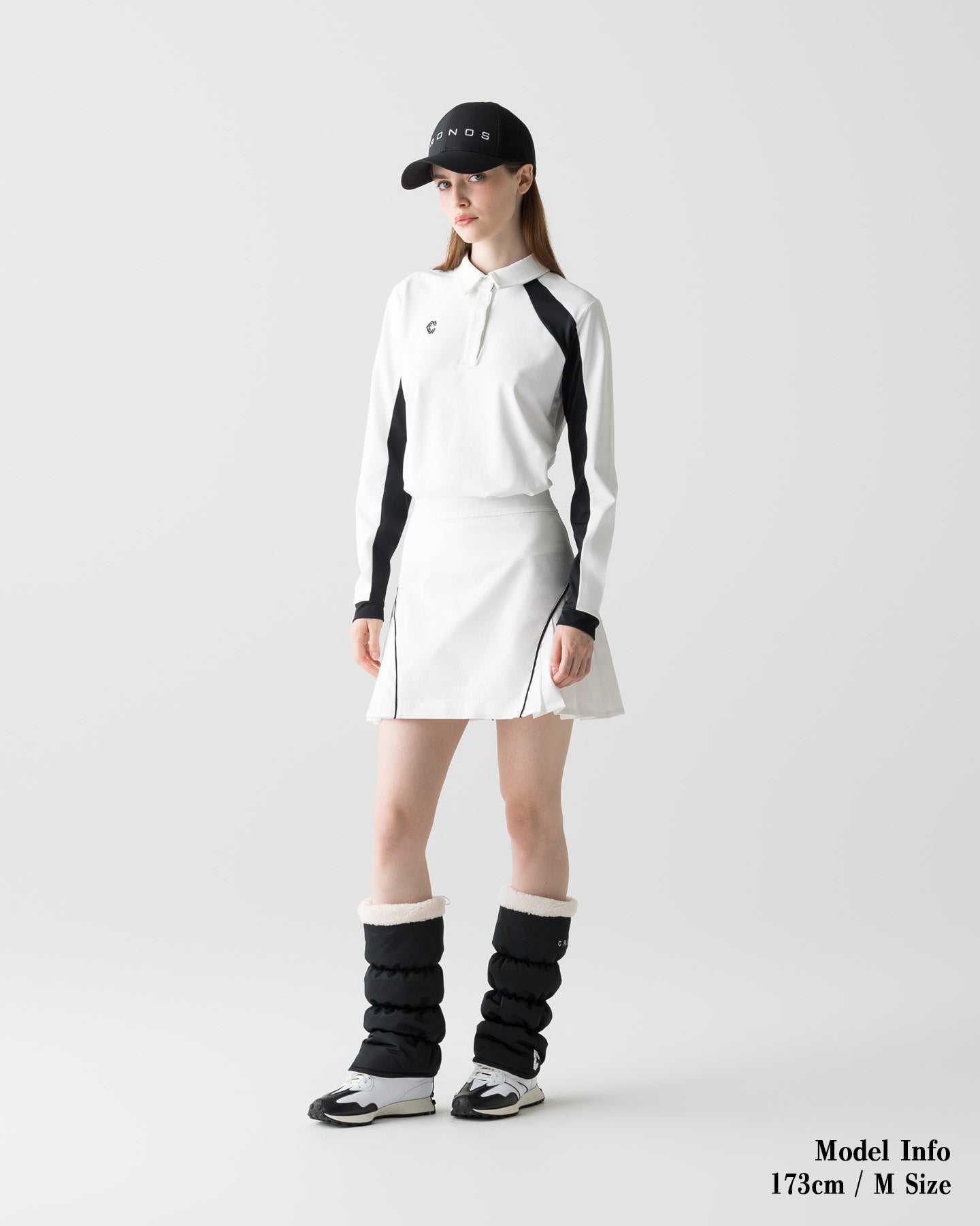 CRONOS BLACK WOMEN WIND PROTECT SKIRT【WHITE】