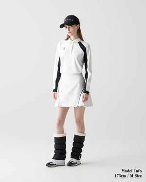 CRONOS BLACK WOMEN WIND PROTECT SKIRT【WHITE】