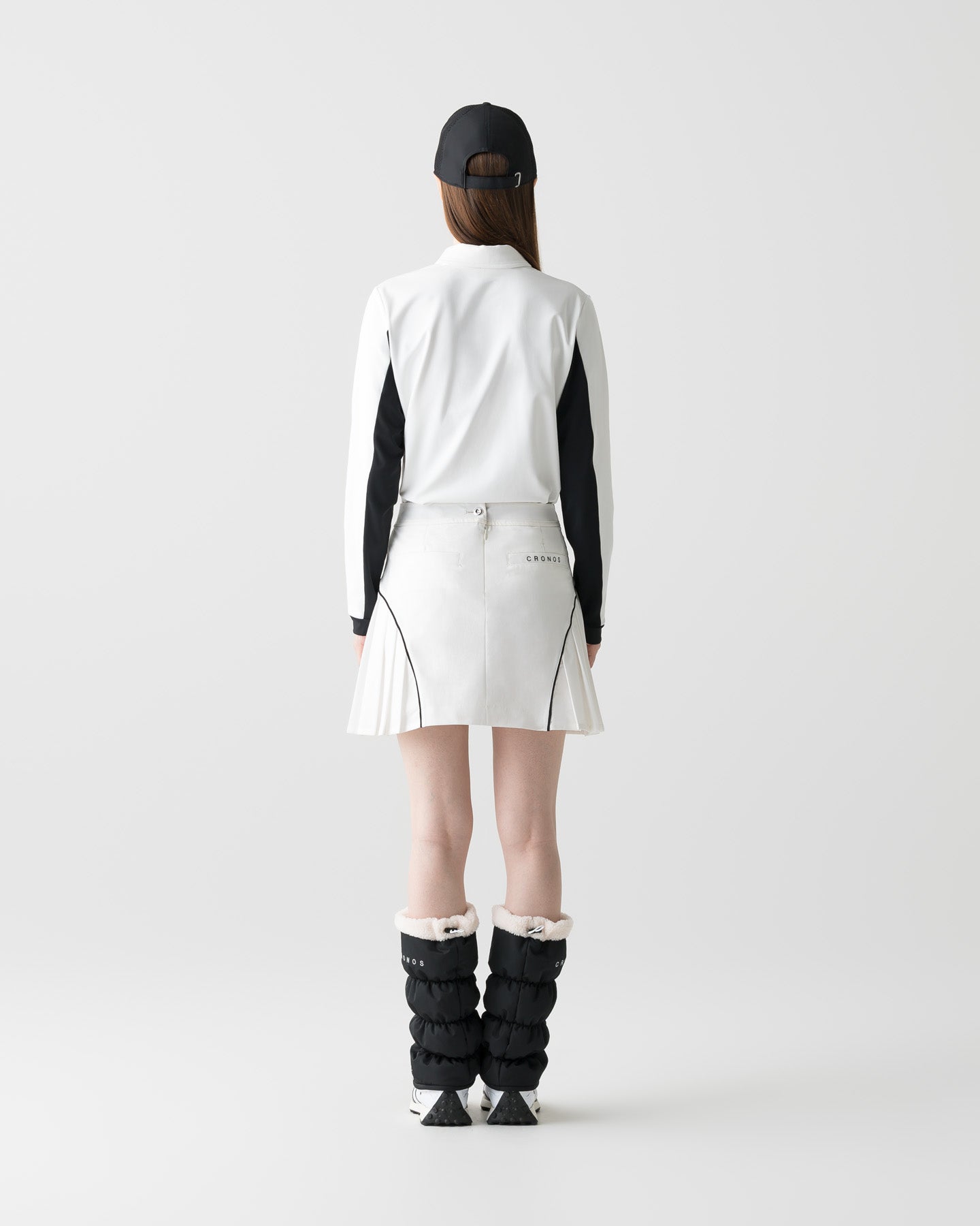 CRONOS BLACK WOMEN WIND PROTECT SKIRT【WHITE】