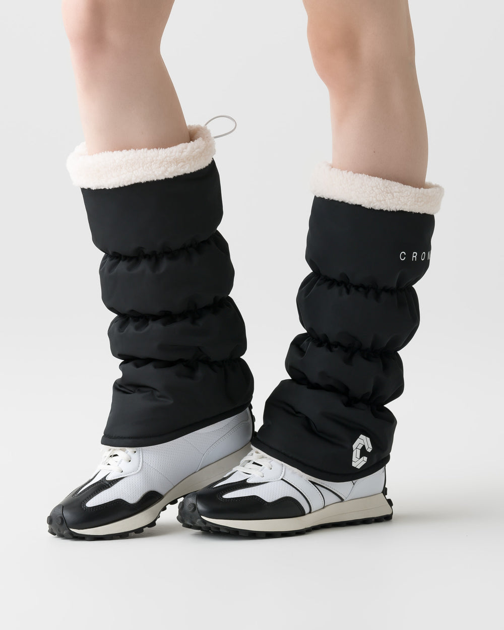 CRONOS BLACK WOMEN BOA INSIDE LEG WARMER【BLACK】