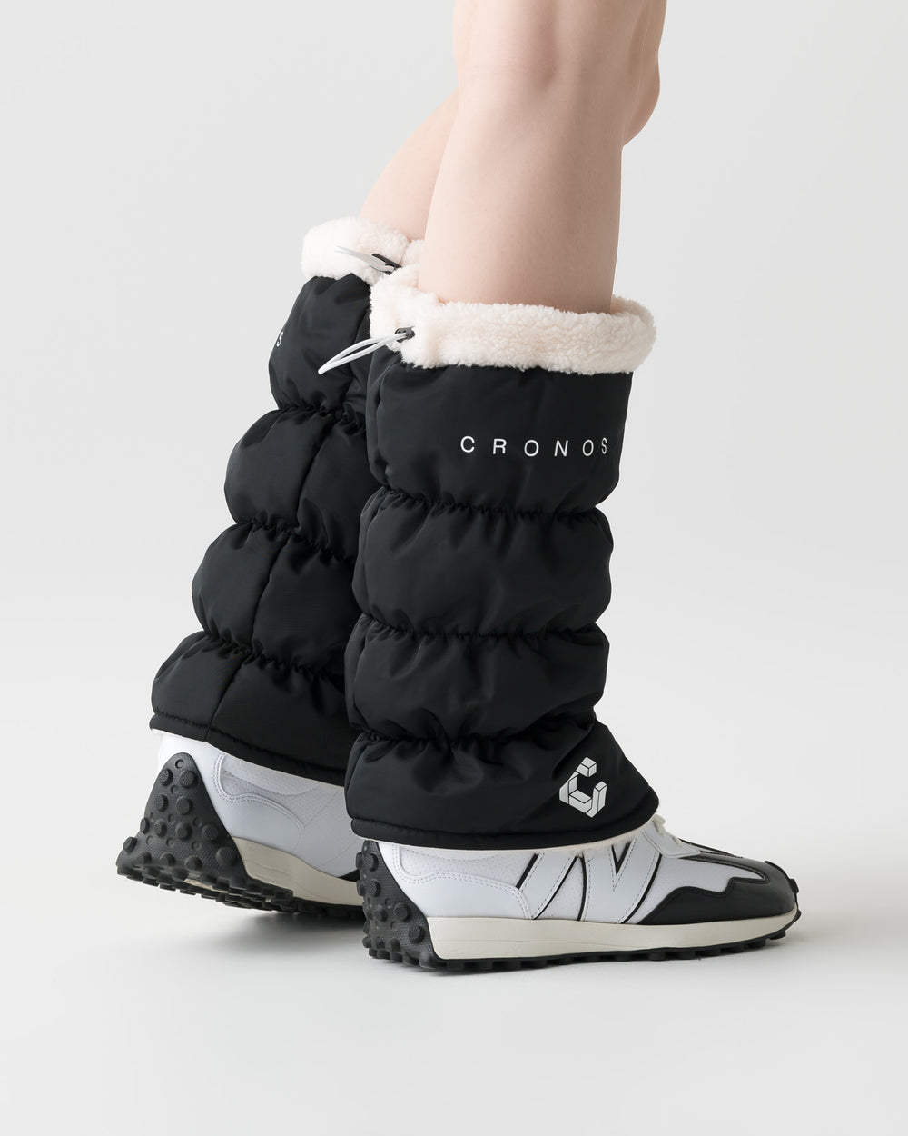 CRONOS BLACK WOMEN BOA INSIDE LEG WARMER【BLACK】