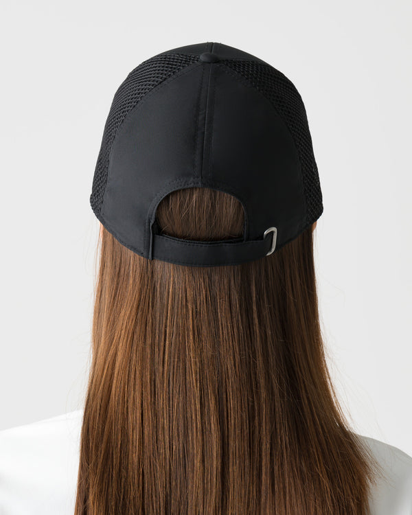 【unisex】CRONOS BLACK TWILL MESH CAP【BLACK】