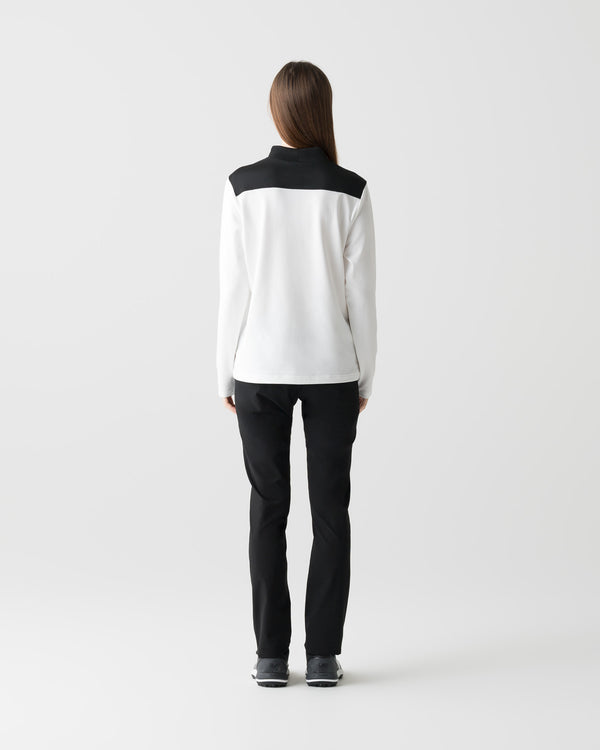 CRONOS BLACK WOMEN BACK ELASTIC LONG PANTS【BLACK】