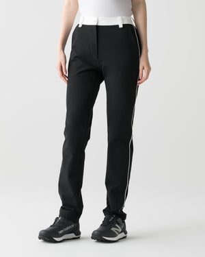 CRONOS BLACK WOMEN BACK ELASTIC LONG PANTS【BLACK】