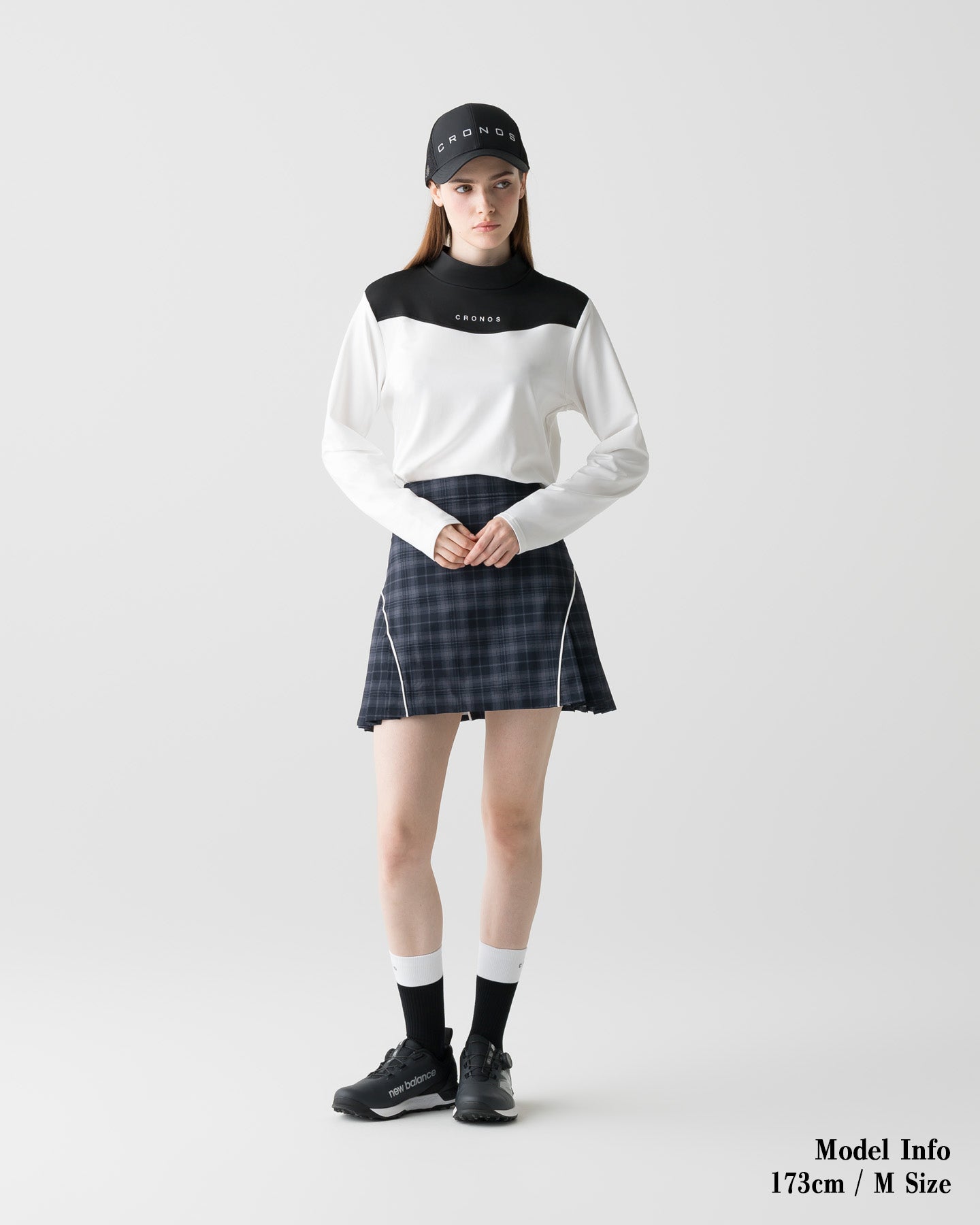 CRONOS スタンドベスト　M 38サイズ　新品　未使用　秋冬　レディース CRONOS BLACK WOMEN WIND PROTECT SKIRT【BLACK×GRAY】