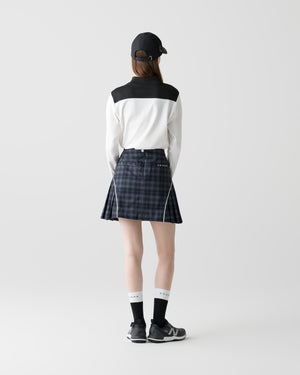 CRONOS BLACK WOMEN WIND PROTECT SKIRT【BLACK×GRAY】