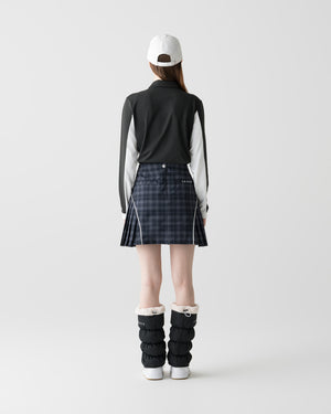 CRONOS BLACK WOMEN FITTED LONG SLEEVE POLO【BLACK】