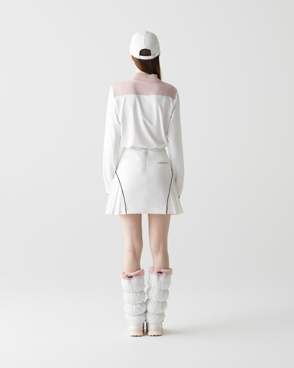 CRONOS BLACK WOMEN THERMAL MOCK NECK【PINK】