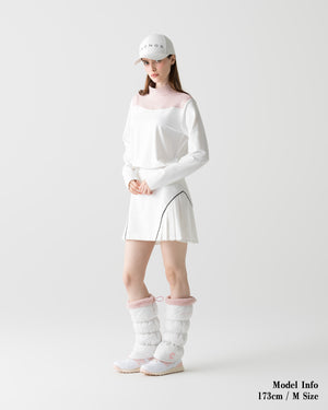 CRONOS BLACK WOMEN'S THERMAL MOCK NECK【PINK】