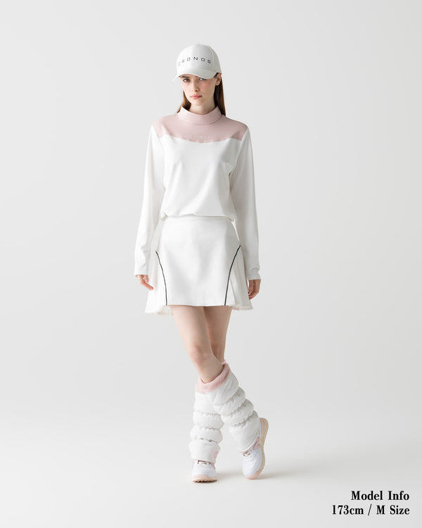 CRONOS BLACK WOMEN'S THERMAL MOCK NECK【PINK】