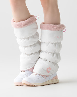 CRONOS BLACK WOMEN BOA INSIDE LEG WARMER【WHITE】