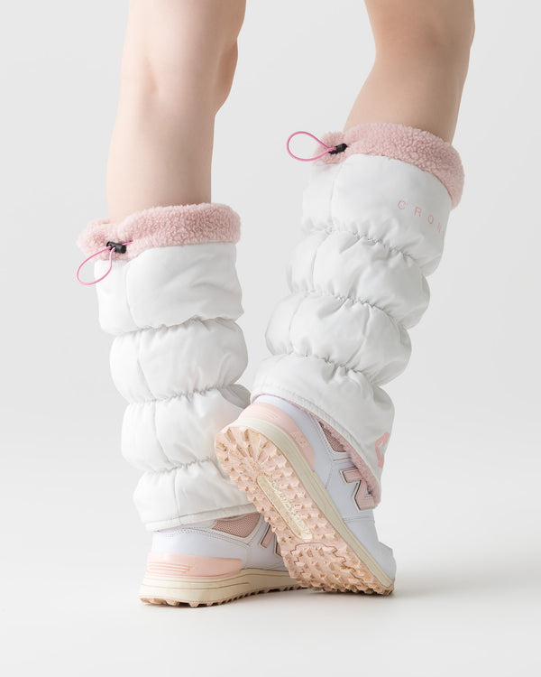 CRONOS BLACK WOMEN BOA INSIDE LEG WARMER【WHITE】