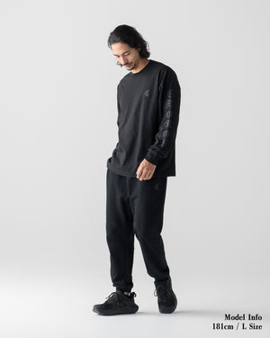 CRONOS BLACKLETTER SOFT MOTION L/S TEE【BLACK】