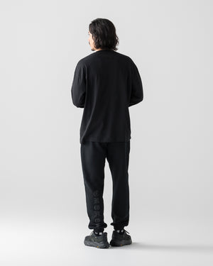 CRONOS BLACKLETTER SOFT MOTION L/S TEE【BLACK】
