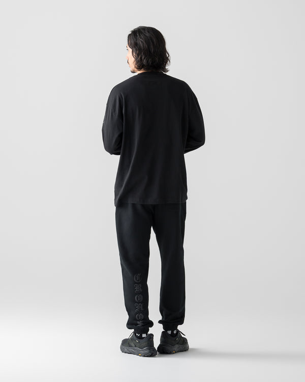 CRONOS BLACKLETTER SOFT MOTION L/S TEE【BLACK】