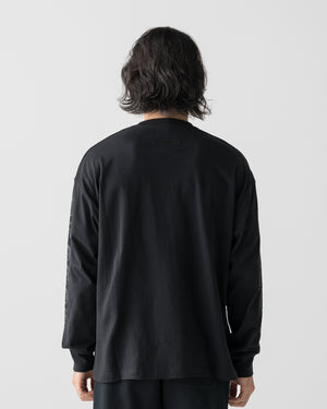 CRONOS BLACKLETTER SOFT MOTION L/S TEE【BLACK】
