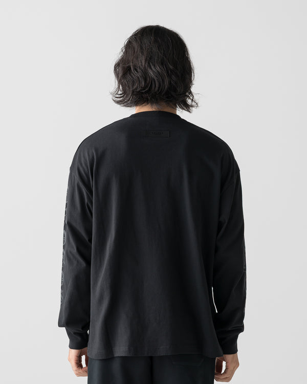 CRONOS BLACKLETTER SOFT MOTION L/S TEE【BLACK】