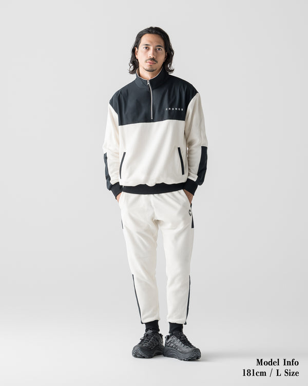 CRONOS WARM FLEECE HALF ZIP【WHITE】