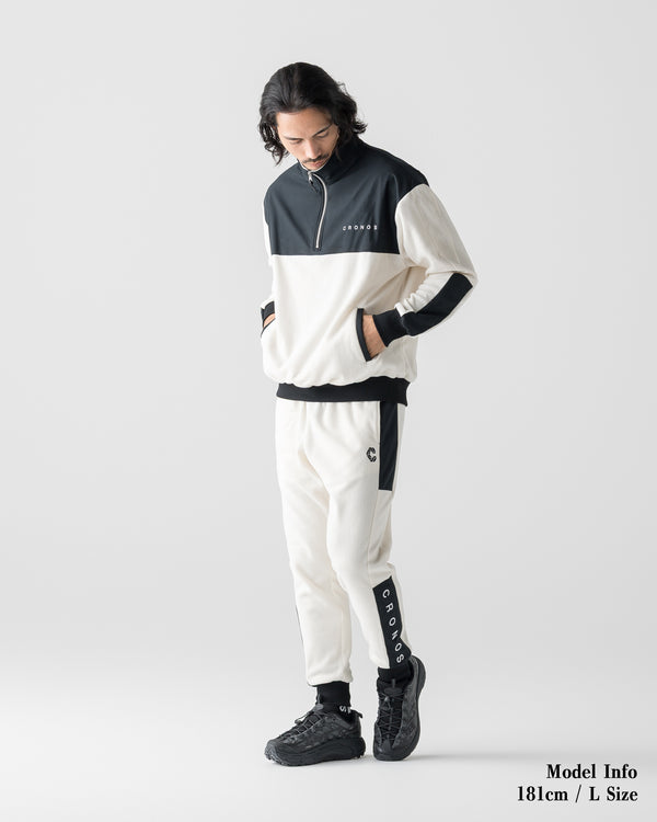CRONOS WARM FLEECE HALF ZIP【WHITE】