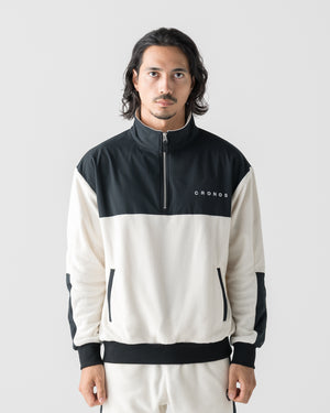 CRONOS WARM FLEECE HALF ZIP【WHITE】