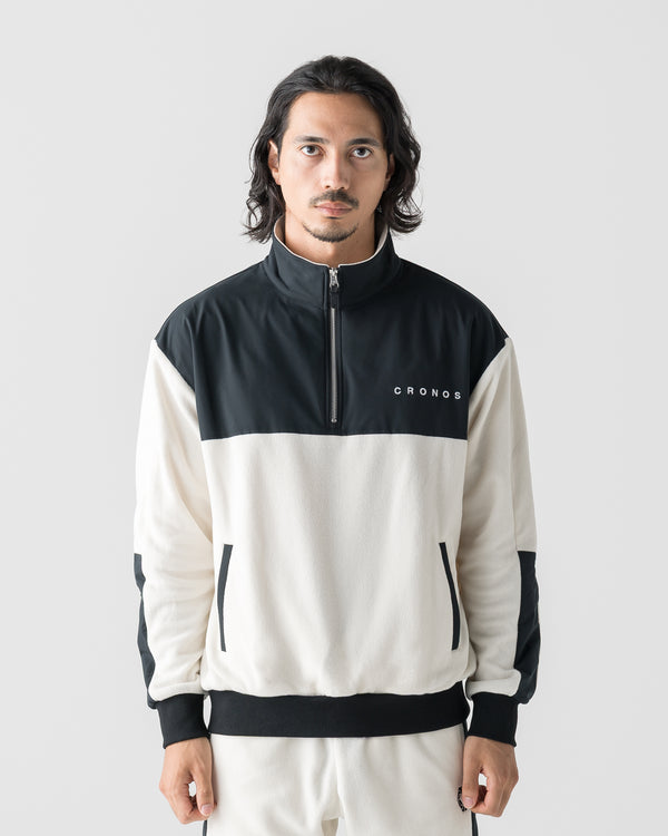 CRONOS WARM FLEECE HALF ZIP【WHITE】