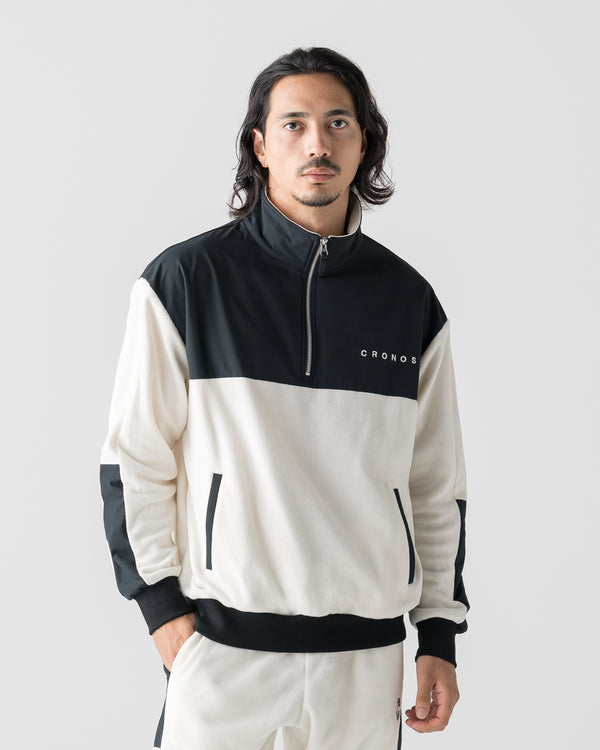 CRONOS WARM FLEECE HALF ZIP【WHITE】