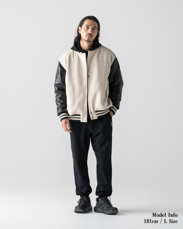 CRONOS HERITAGE VARSITY JACKET【CREAM】