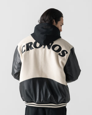 CRONOS HERITAGE VARSITY JACKET【CREAM】