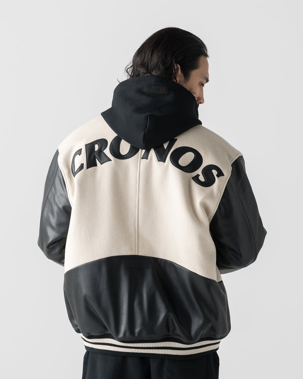 CRONOS HERITAGE VARSITY JACKET【CREAM】