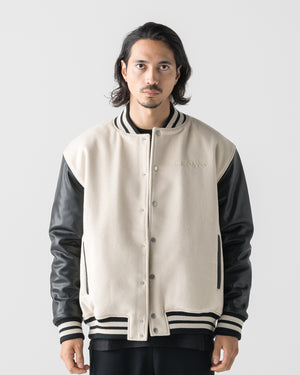 CRONOS HERITAGE VARSITY JACKET【CREAM】