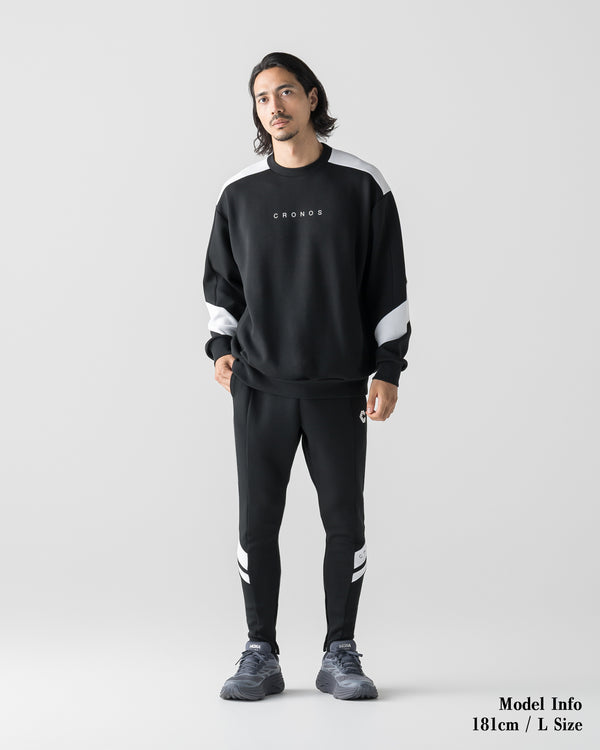 CRONOS AIRWARM SWEAT【BLACK×WHITE】
