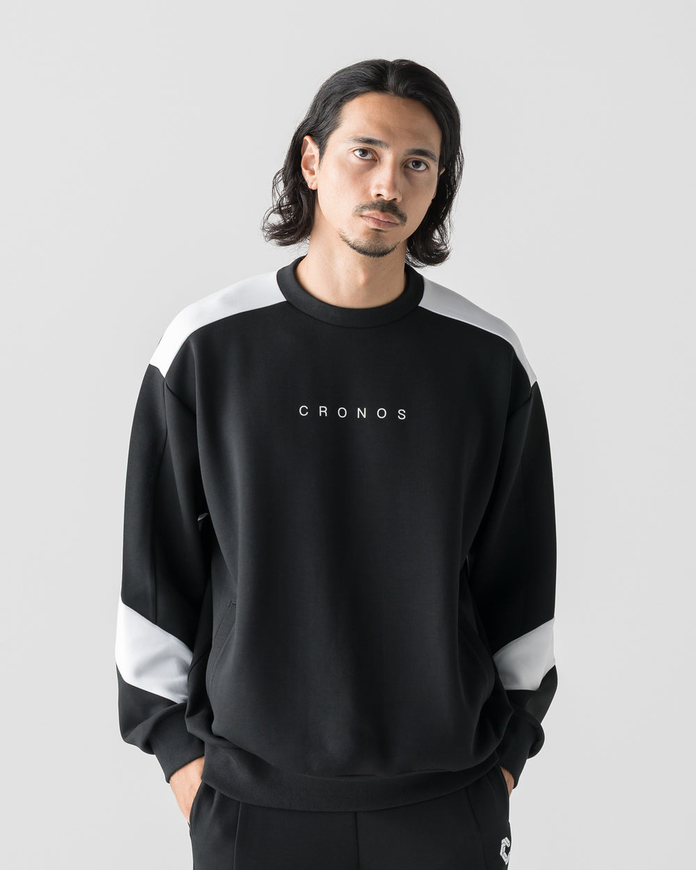 CRONOS AIRWARM SWEAT【BLACK×WHITE】
