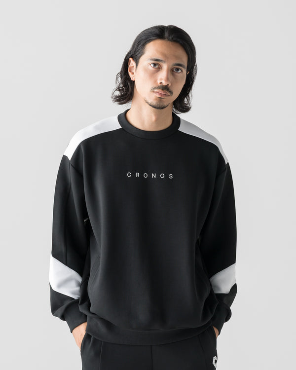 CRONOS AIRWARM SWEAT【BLACK×WHITE】