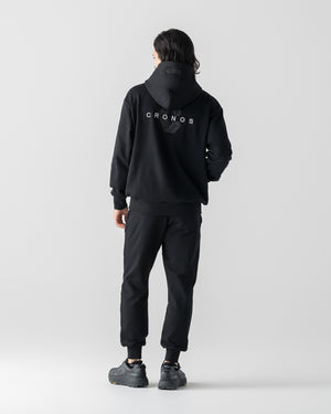 CRONOS DAILY FORM HOODIE【BLACK】