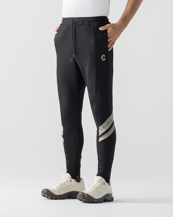 CRONOS DUAL PANEL SKINNY PANTS【BLACK×TAUPE】