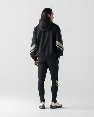 CRONOS DUAL PANEL SKINNY PANTS【BLACK×TAUPE】