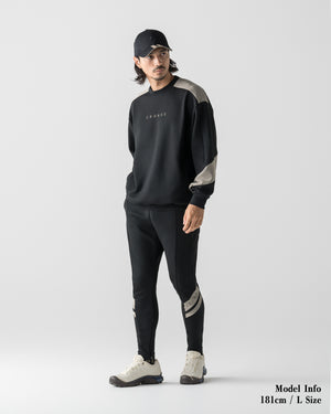 CRONOS AIRWARM SWEAT【BLACK×TAUPE】