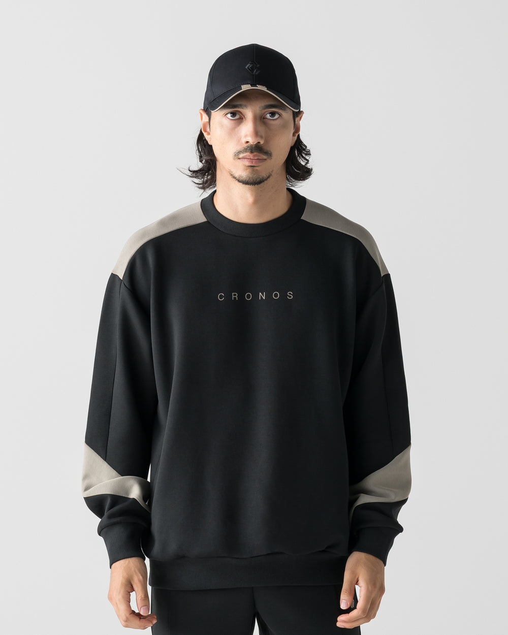 CRONOS AIRWARM SWEAT【BLACK×TAUPE】