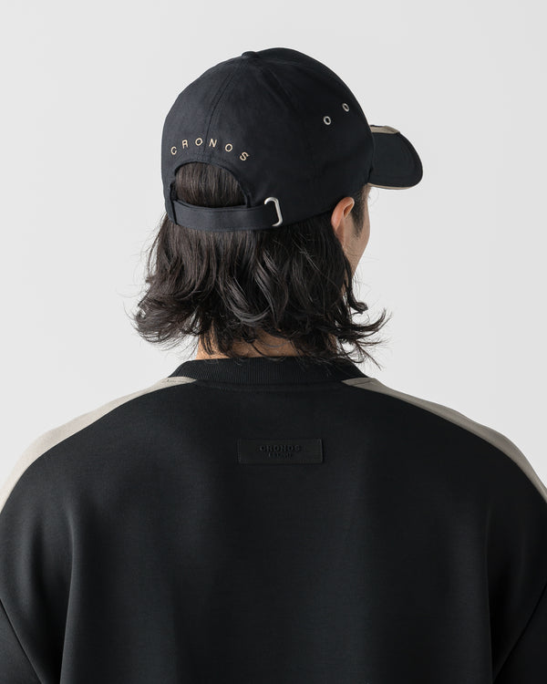 CRONOS LINEFORM CAP【BLACK×TAUPE】