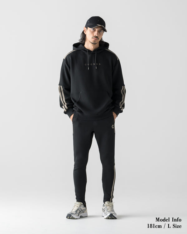 CRONOS RE-LINE SKINNY PANTS【BLACK×TAUPE】