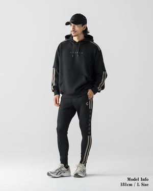 CRONOS RE-LINE SKINNY PANTS【BLACK×TAUPE】