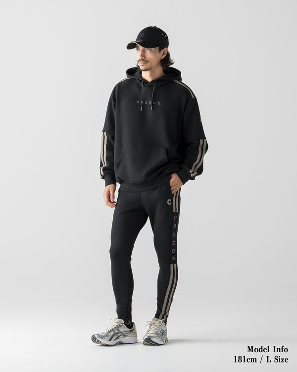 CRONOS RE-LINE SKINNY PANTS【BLACK×TAUPE】
