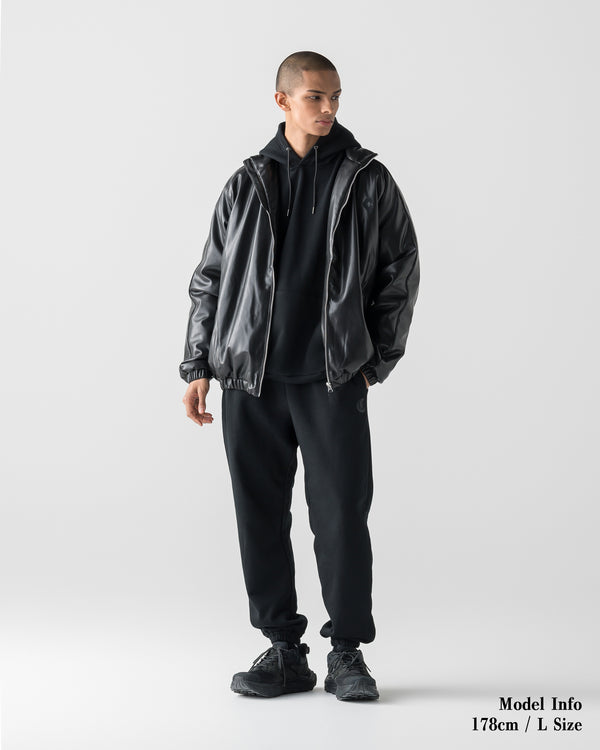 CRONOS BLACKLETTER SOFT MOTION SWEAT PANTS【BLACK】