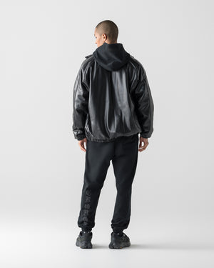 CRONOS BLACKLETTER SOFT MOTION SWEAT PANTS【BLACK】